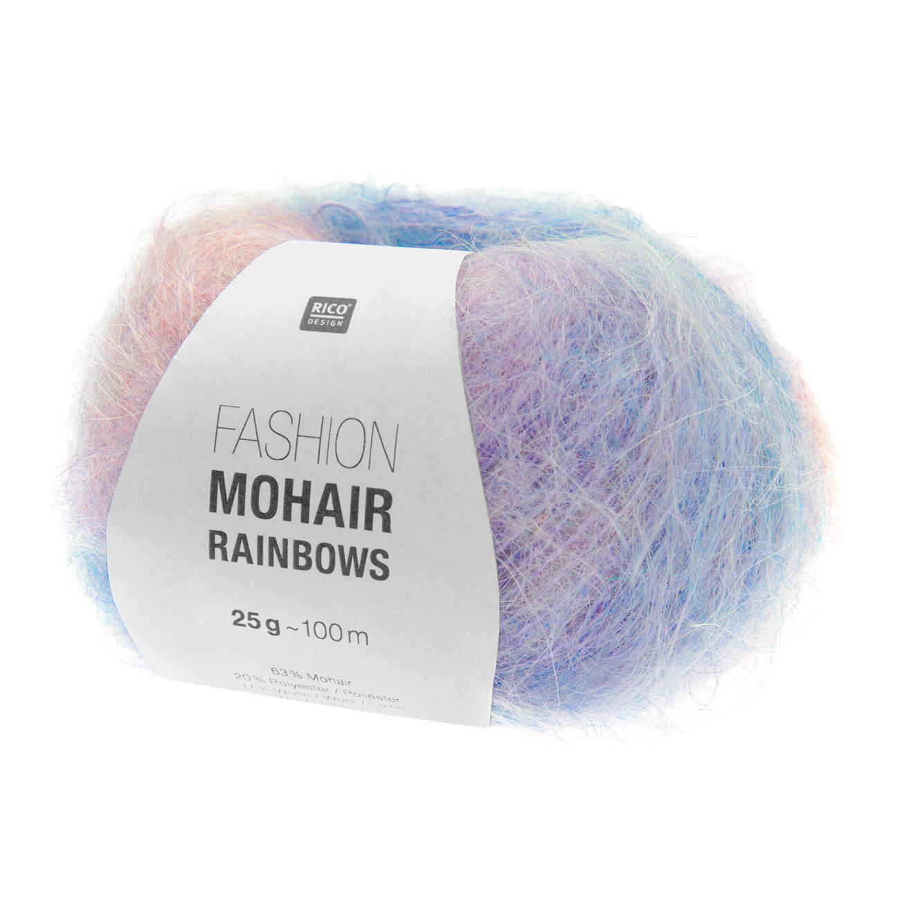 Fashion Mohair Rainbows Von Rico Design Versch Farben