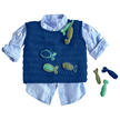 Anleitung 016/0, Baby-Pullunder mit gehäkelten Fischen aus Cotone-Emozione von Junghans-Wolle