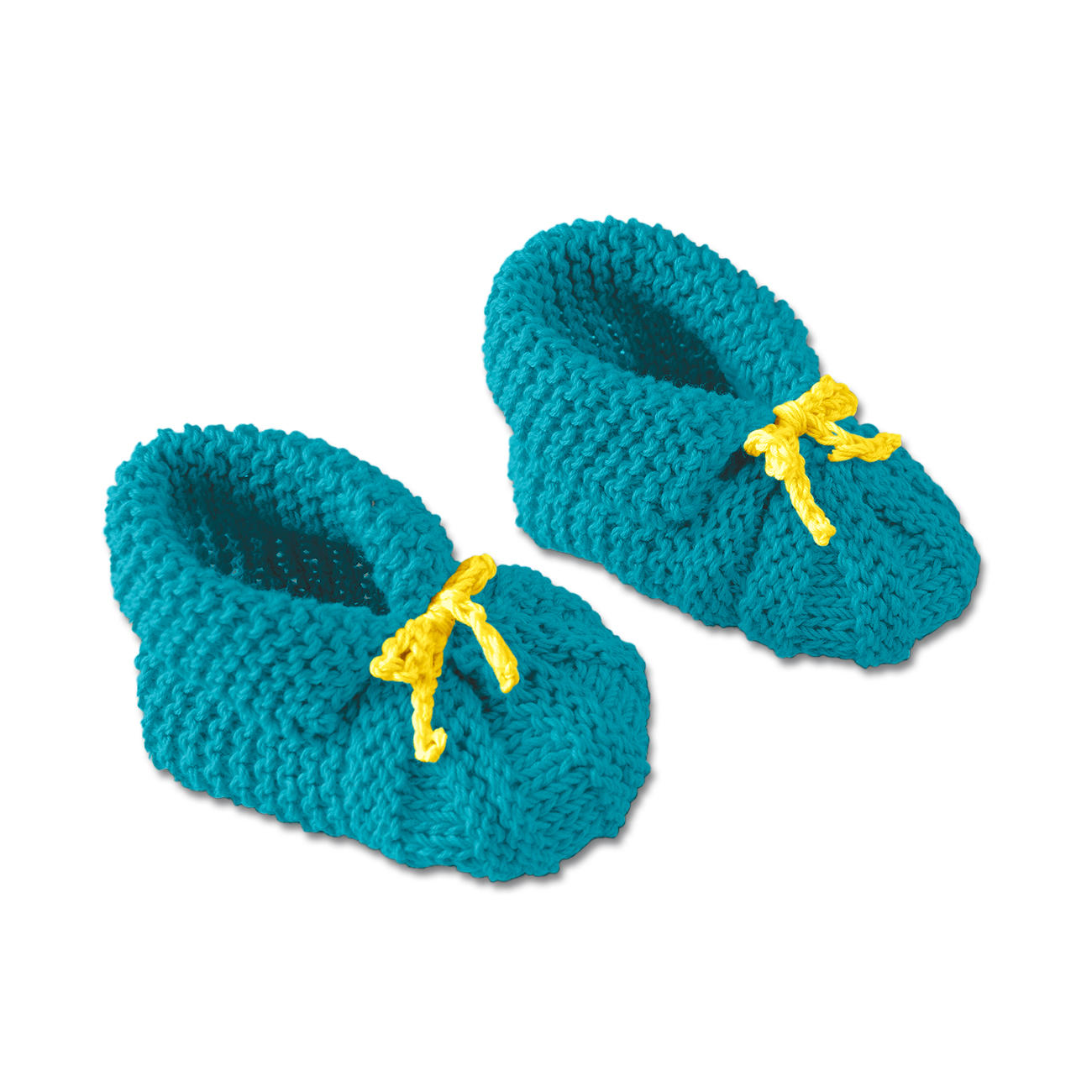 Modell 152/5, babyschühchen und mütze aus cotonia ii von junghans ... Petrol frabe
