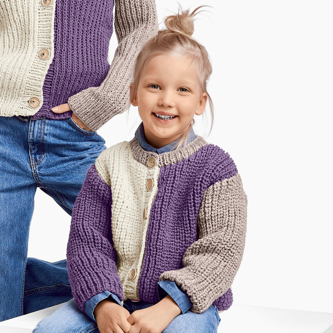 Anleitung 135/2, Kinderjacke aus Landwolle von Junghans-Wolle