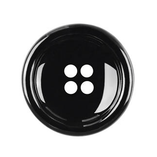 Knopf aus Kunststoff, Schwarz, 1 Stück 