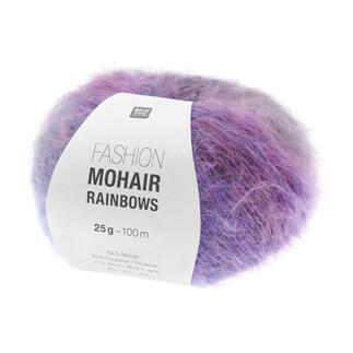 Häkelgarn Fashion Mohair Rainbows in Flowerfarbe, 25 g.