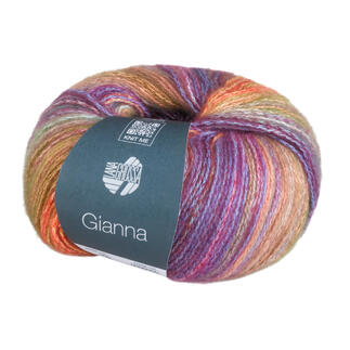 Gianna von Lana Grossa in graublau/orange/gelb/grün/rot/violett/petrol Farben