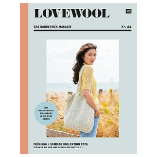 Heft Rico Lovewool No. 22 mit Strickanleitungen, Frühlings/Sommer-Kollektion 2026.