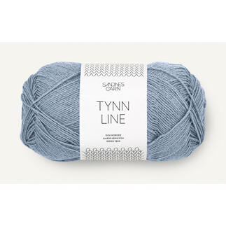 Garn Sandnes Tynn Line in blaugrau