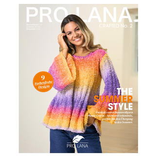 Magazine 'Pro Lana Crafted No. 2' mit Sommermodeideen.