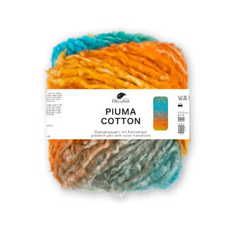 Pro Lana Piuma Cotton in bunten Farbverlauf, Übergangsgarn