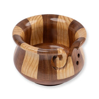 ProLana Mango Garnschale NORA aus Holz mit dekorativem Design