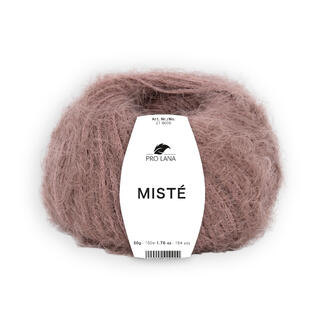 Wollgarn Misté von Pro Lana in brauner Farbe.