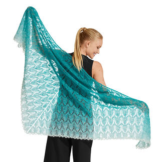 Anleitung 326/0, Tuch ca. 190 x 90 cm aus Lace von Woolly Hugs 