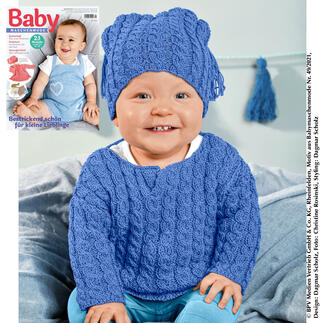 Anleitung 513/1, Baby-Pulli mit Mütze aus Cottonprima von Junghans-Wolle 