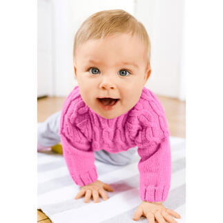 Anleitung 111/2, Baby-Pullover aus Baby Smiles Bravo Baby 185 von Schachenmayr 