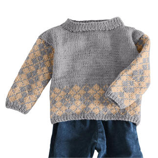 Anleitung 162/2, Baby Pullover aus Nuovo Merino 120 von Junghans-Wolle 