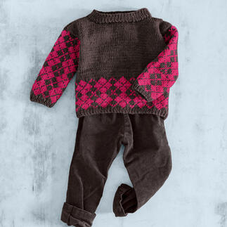 Anleitung 519/3, Baby-Pullover aus Nuovo Merino 120 von Junghans-Wolle 