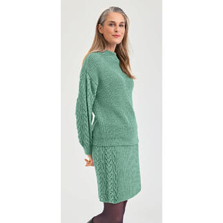 Anleitung 012/5, Pullover und Rock aus Nuovo Merino 180 von Junghans-Wolle 