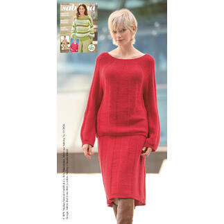Anleitung 111/6: Pulli und Rock aus Nuovo Merino 180, rot
