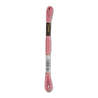 Anchor-Sticktwist in Rosa/Pink, Farb-Nr. 969, 8-fädig auf einer Karte.