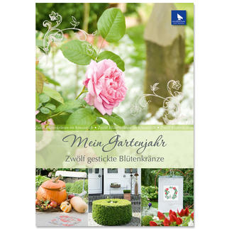 Buch - Mein Gartenjahr – Zwölf gestickte Blütenkränze Buch - Mein Gartenjahr 