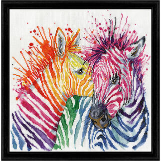 Stickbild - Colorful Zebras 