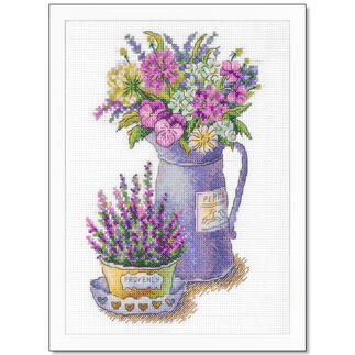 Stickbild - Blumen der Provence 