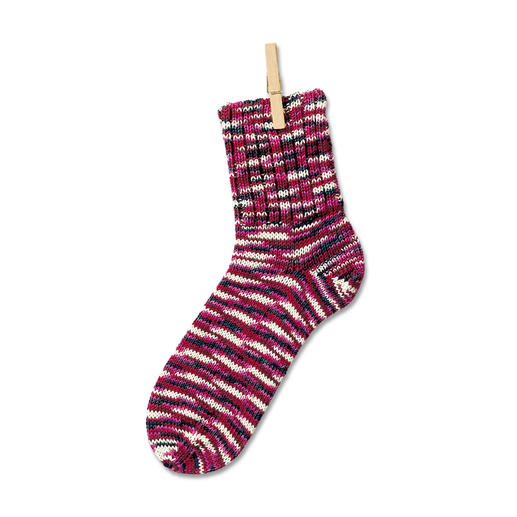 Sockenwolle Freizeit-Color, 4-fädig von Junghans-Wolle, Bordeaux/Lila 