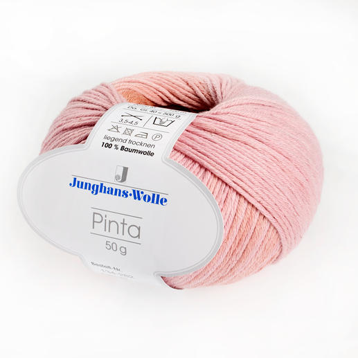 Pinta von Junghans-Wolle in Lachs und Curry