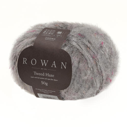 Wollknäuel von Rowan, Tweed Haze in grauer Farbe