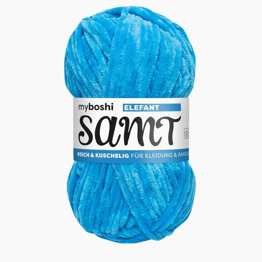 Samt von myboshi in der Farbe Elefant