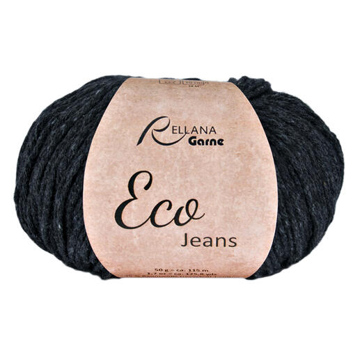 Eco Jeans von Rellana in Jeans Schwarz, handliches Garnknäuel.
