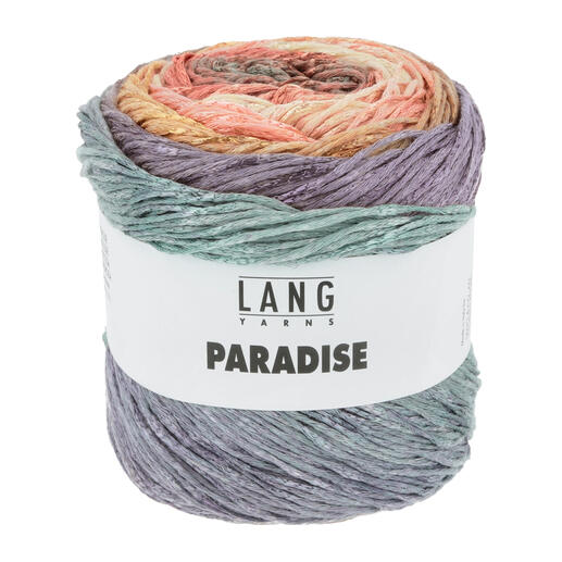 Kugel aus Garn 'Paradise' von LANG Yarns in Rosa/Lila/Orange