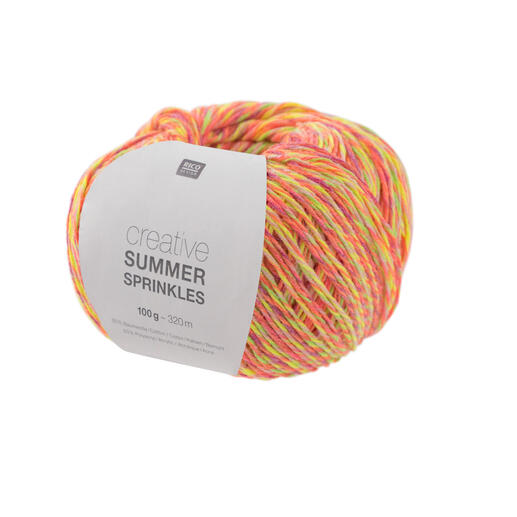 Creative Summer Sprinkles von Rico Design in leuchtendem Neonpink mit dem Label.