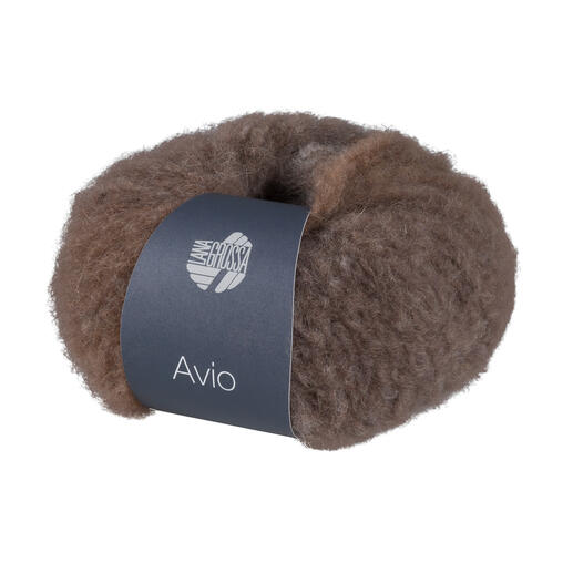 Avio von Lana Grossa, brauner Garnknäuel in Graubraun/Nougat.