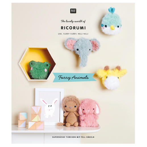 Häkelanleitungen für plüschige Tiere in Ricorumi-Familie.