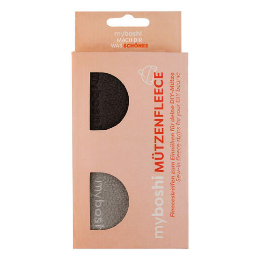 Mützenfleece von myboshi in einer Packung, ideal für Mützen und Kappen.