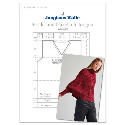 Anleitungsheft für Strick- und Häkelanleitungen Herbst 2026.