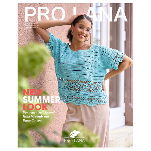 Heft Pro Lana Basic Cotton mit neuen Stricktrends