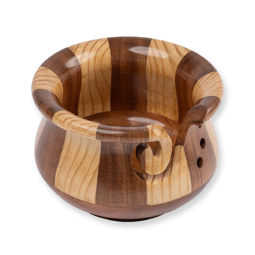 ProLana Mango Garnschale NORA aus Holz mit dekorativem Design