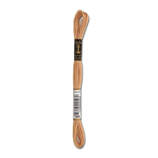 Anchor-Sticktwist Braun/Beige, Farb-Nr. 368, hellbeiges Garn