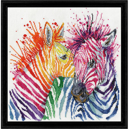 Stickbild - Colorful Zebras 