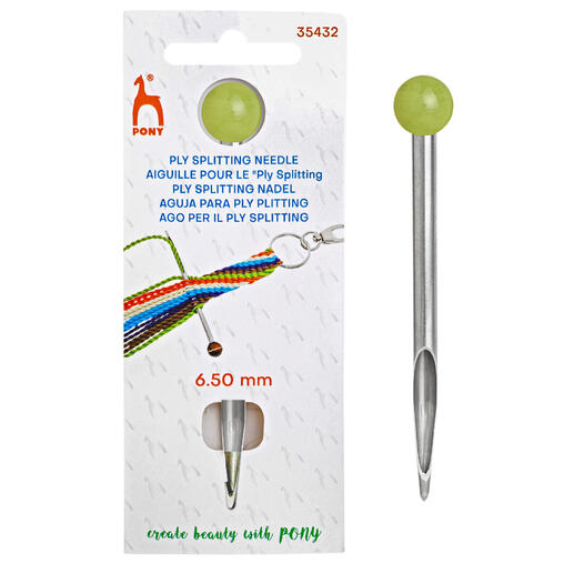 Ply Splitting Nadel 6,5 mm, verpackt in dekorativer Blisterverpackung.