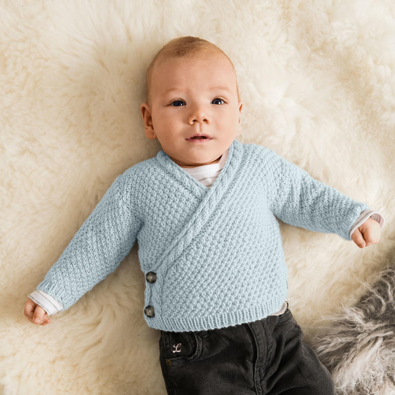 Anleitung 436/8, Babyjacke aus Baby Dream dk Uni von Rico Design 