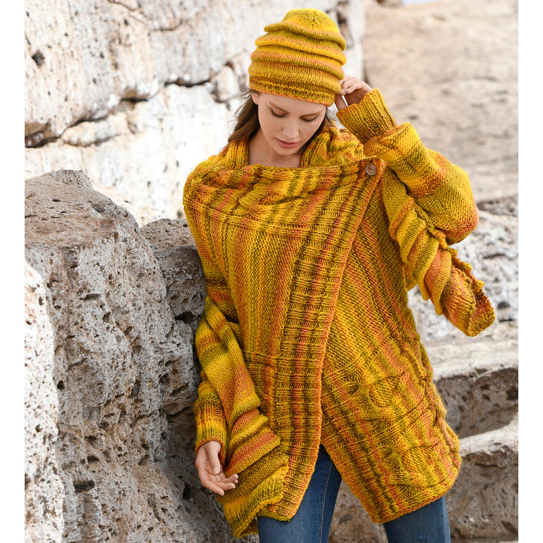 Anleitung 475/0, Quergestrickte Wickeljacke aus Linie 359 Fano von ONline 