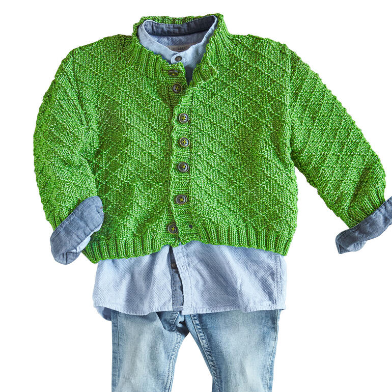 Anleitung 002/2, Jacke aus Recycle & Cotone von Junghans-Wolle 