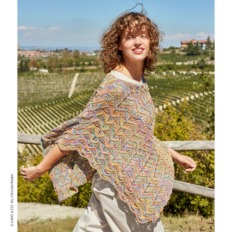 Anleitung 193/3, Poncho aus Tropical von LANG Yarns 