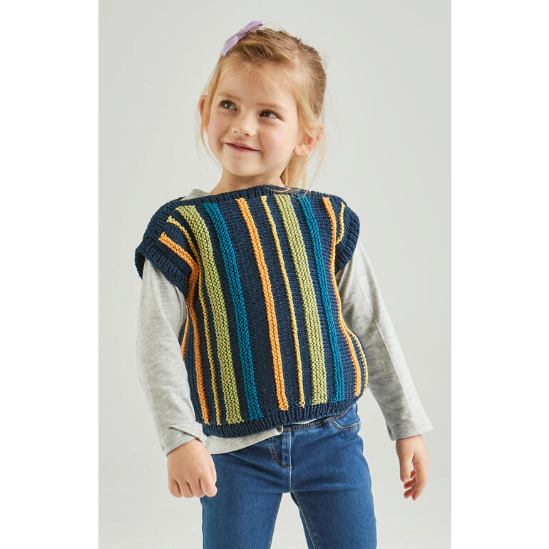 Anleitung 121/5, Kinderpullunder aus Merino-Cotton von Junghans-Wolle 