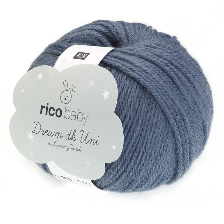 Rico Design Merinowolle Babywolle, DK-Stärke, 100% Merino Super Weich, 120m / 50g