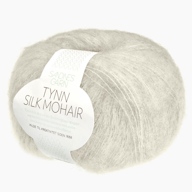 Tynn Silk Mohair von Sandnes Garn in wählenden neutralen Weißton
