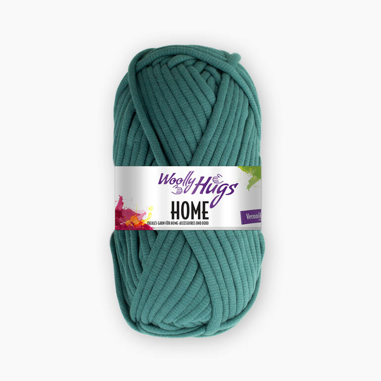 Home Garn von Woolly Hugs in einem dunklen Grünton