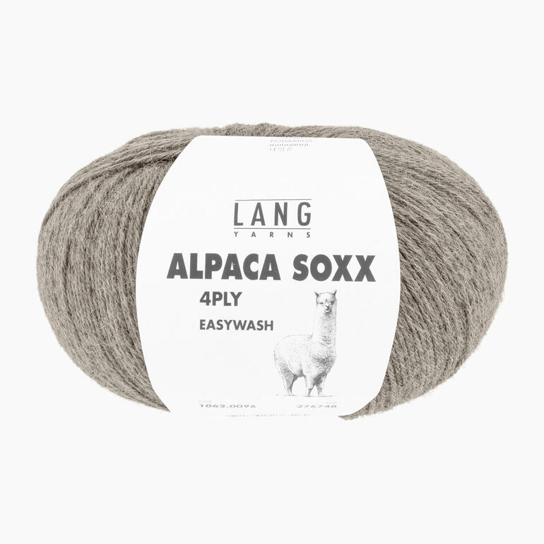 Sockenwolle Alpaca Soxx 4-fach in Grau von LANG Yarns