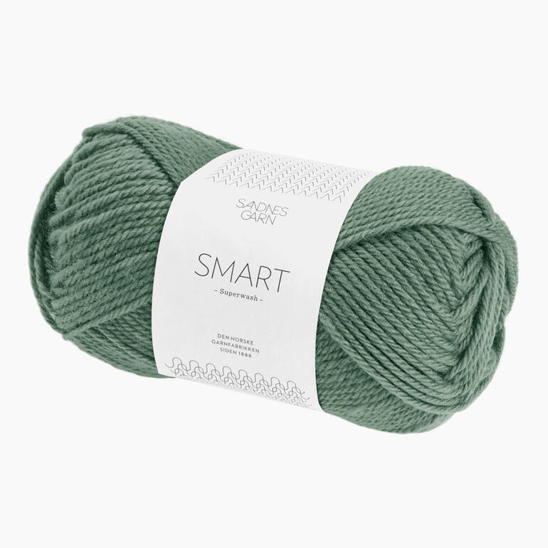 Wollknäuel Smart von Sandnes Garn in der Farbe Dunkelgrün